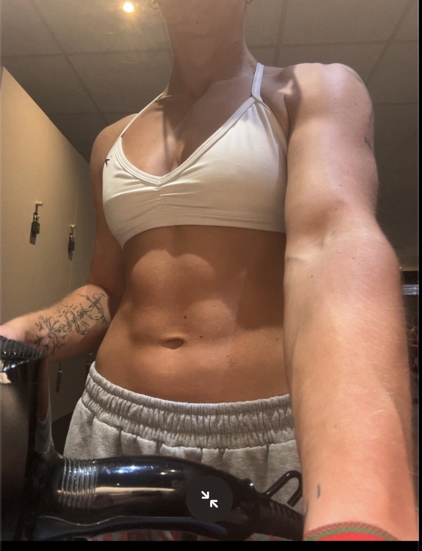 Charlotte in the gym